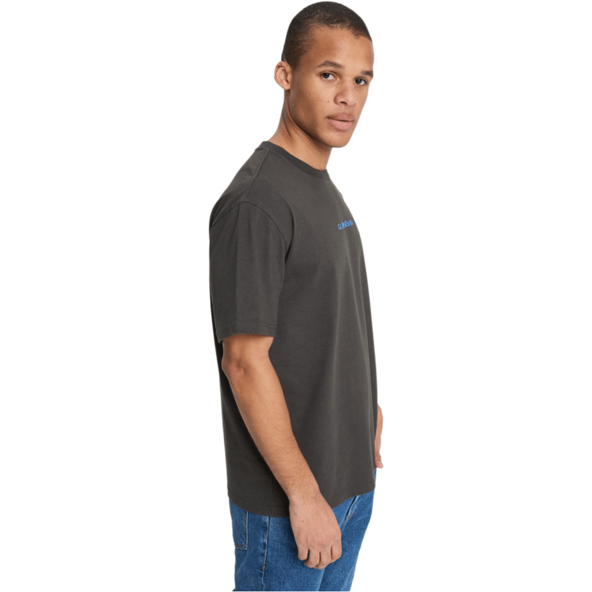 2026 Quiksilver Da Uomo Maglietta Fractured Wave EQYZT08299 - Tarmac
